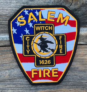 Salem Fire American Flag Patch