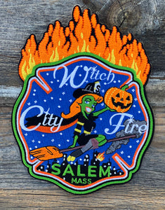 Salem Fire Halloween Bewitched Patch