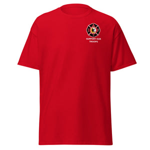 Adult Red Support Our Troops Shirt