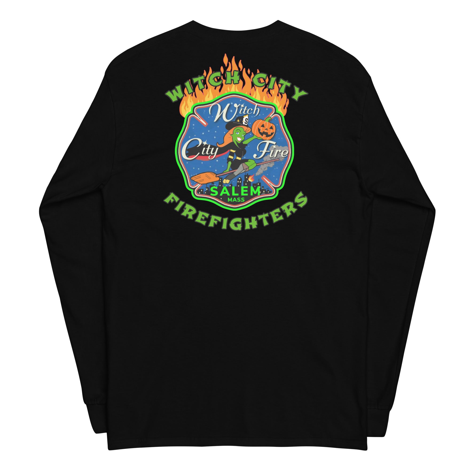 Adult Halloween Witch Long Sleeve Shirt – Salem Fire Local 172